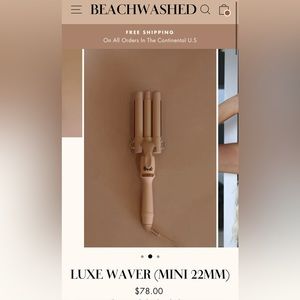Beach washed hair mini luxe waver